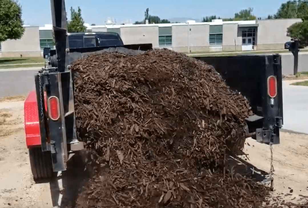 Mulch and gravel delivery